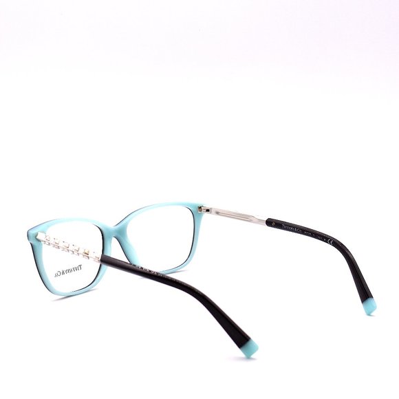 NEW TIFFANY&CO TF2215B 8055 BLACK ON TIFFANY BLUE EYEGLASSES FRAME - Picture 7 of 15